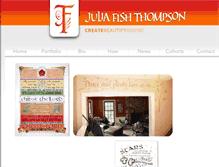 Tablet Screenshot of juliafishthompson.com